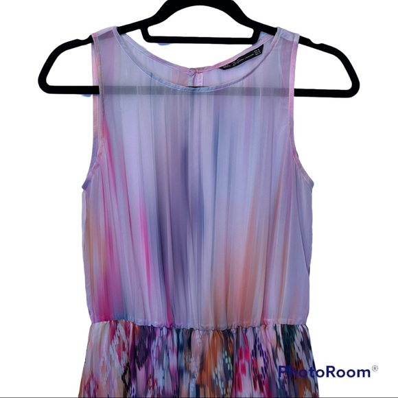 Zara Trafaluc Collection watercolor dress - Picture 4 of 9